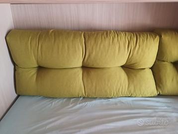 2 CUSCINI SPALLIERA LETTO