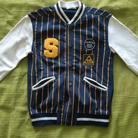 giacca cotone stile college bimbo