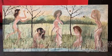 Quadro storico del 1900 dipinto da Dada Bianchi