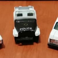 Microcar Polizia - Colore Bianco e Nero - 3 mezzi