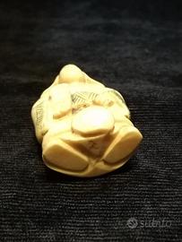 2 bottone giapponese antico netsuke '30 originale