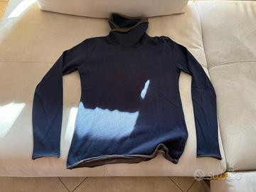 Maglia dolcevita blu