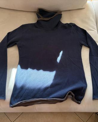 Maglia dolcevita blu