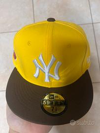 New Era NY giallo marrone 59FIFTY 7 1/4 🔥