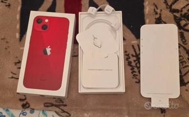 scatola iphone 13 512 gb red