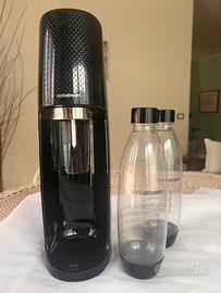 SodaStream Spirit Nero gasatore con due bottiglie