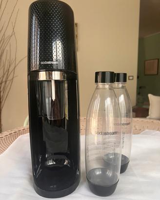 SodaStream Spirit Nero gasatore con due bottiglie