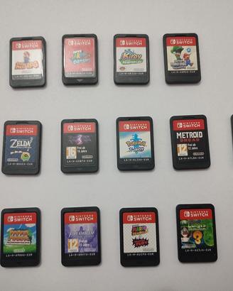 Lotto di 14 cartucce per Nintendo Switch 