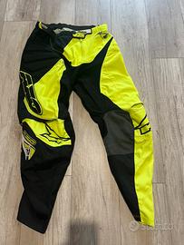Pantaloni da cross AXO tg.48 Giallo Fluo/Nero