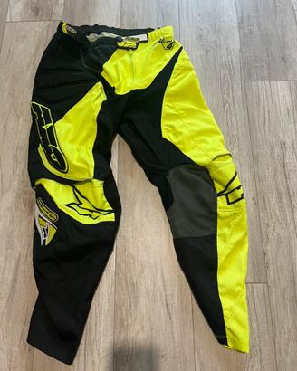 Pantaloni da cross AXO tg.48 Giallo Fluo/Nero