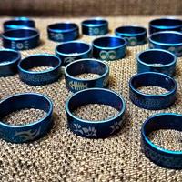 Anelli Blu Acciaio Inox Alta Qualità 1€ AL PEZZO