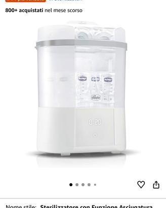 Sterilizzatore biberon chicco con asciugatura