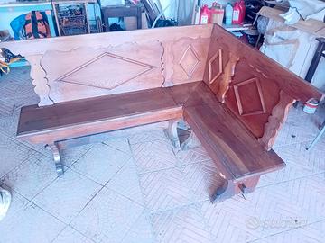 Antica cassapanca in noce 