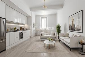 Trilocale con due bagni ristrutturato in centro