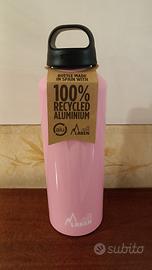 Borraccia Laken 1 Litro L Rosa Alluminio nuova