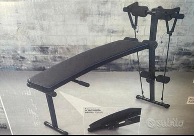 panca da palestra casalingo attrezzata 
