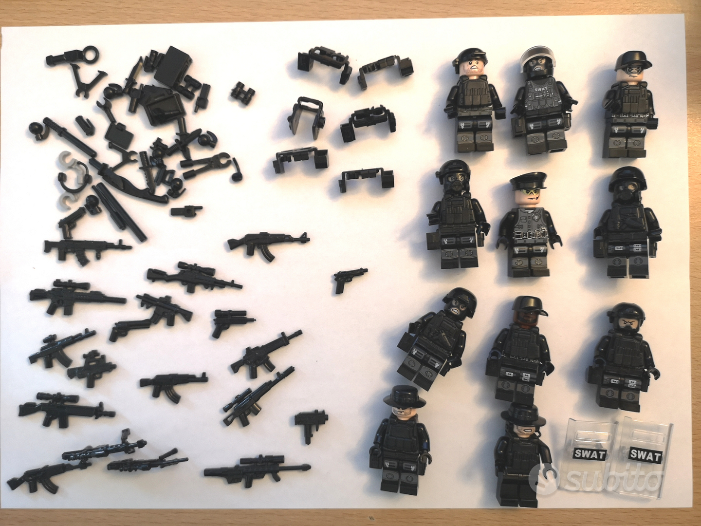 LEGO COMPATIBILI SET AUTO SWAT POLIZIA 033973 USATO SICURO!