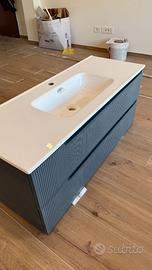 Mobile Bagno Moderno Cannettato con Lavabo – NUOVO