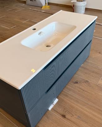 Mobile Bagno Moderno Cannettato con Lavabo – NUOVO