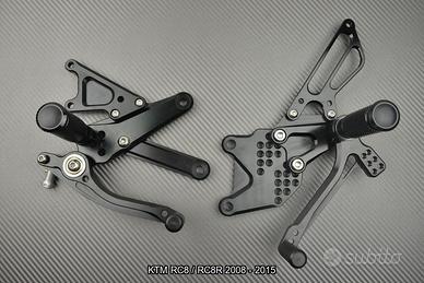 Pedane arretrate KTM RC8 / RC8R 2008 - 2015