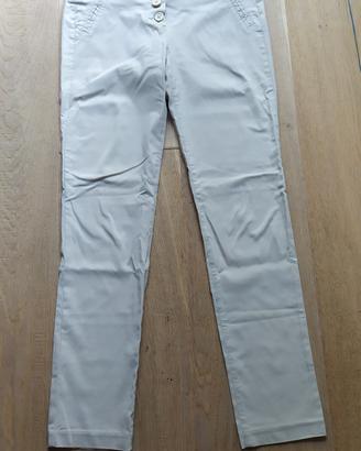 pantalone beige elastizizato