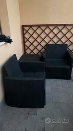 🌿 SET DA ESTERNO IN RATTAN – 2 POLTRONE + TAVOLINO