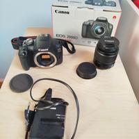 Canon EOS 2000D + EF-S 18-55 Corpo NON funzionante