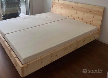 Letto in cirmolo 200*200 con sistema Hüsler Nest