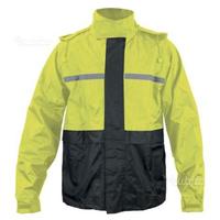 Giacca e pantalone Antipioggia TJ MARVIN Nera FLUO