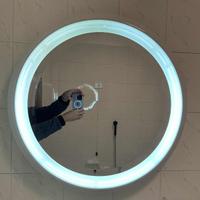Specchio con lampada  + mensola in porcellana