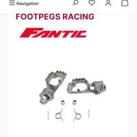 PEDANE FULL TITANIO MOTO