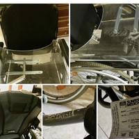 Carrozzina pieghevole Sunrise, anziani o disabili