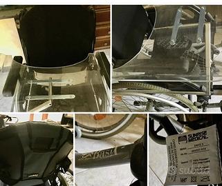 Carrozzina pieghevole Sunrise, anziani o disabili