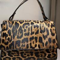 Borsa leopardata vintage elegante