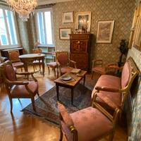 Salotto stile Luigi XIV colore oro/ seta