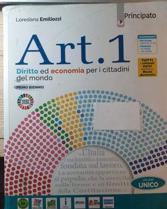 Art.1 libro diritto ed economia per i cittadini de