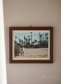 Cornice vintage in legno massello per quadri