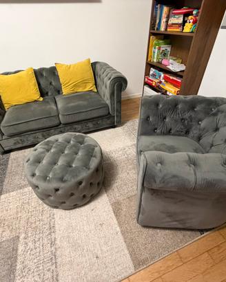 Set divano chesterfield