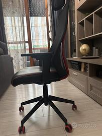 Sedia da gaming /ufficio ergonomica + cuscino