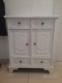 Mobiletto vintage bianco - 68×30,5×80 cm