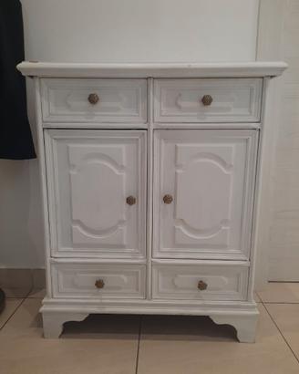 Mobiletto vintage bianco - 68×30,5×80 cm