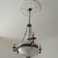 Lampadario Antico con doppia accesione luci