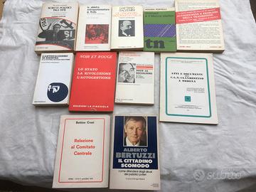 11 Libri politica e altro, Mitterand, Craxi