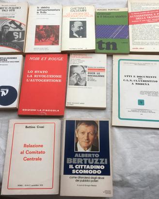 11 Libri politica e altro, Mitterand, Craxi