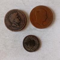 Set 3 Monete Tornesi Due Sicilie 1798-1825-1840