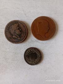 Set 3 Monete Tornesi Due Sicilie 1798-1825-1840