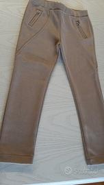 leggins Mayoral 4 anni cammello con brillantini 