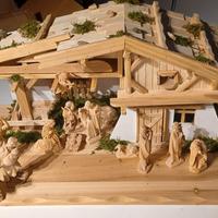Presepe artigianale in legno