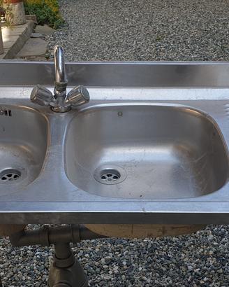 lavello 2 vasche inox