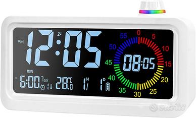 Sveglia digitale schermo LED a colori